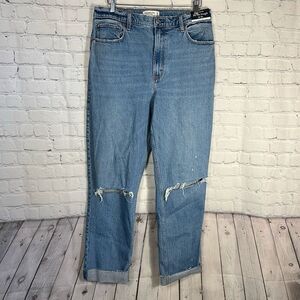 Abercrombie & Fitch Women's High Rise Jeans - Light Blue